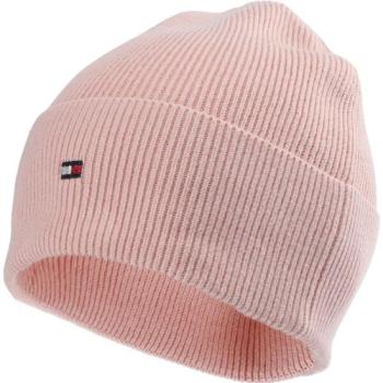 Tommy Hilfiger ESSENTIAL FLAG BEANIE Női téli sapka, rózsaszín, méret kép