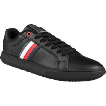 Tommy Hilfiger ESSENTIAL LEATHER CUPSOLE Férfi szabadidőcipő, fekete, méret kép