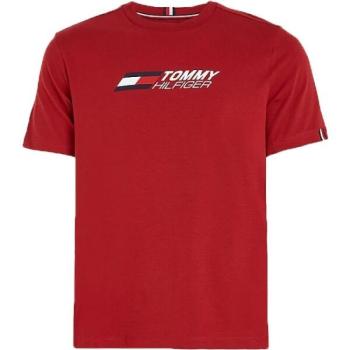 Tommy Hilfiger ESSENTIALS BIG LOGO S/S TEE Férfi póló, piros, méret kép