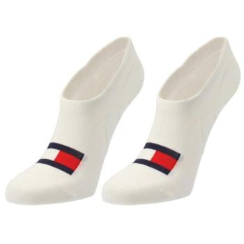 Tommy Hilfiger FOOTIE HIGH CUT 2P FLAG Uniszex zoknik, fehér, méret kép