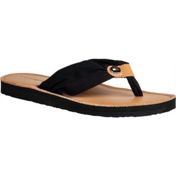 Tommy Hilfiger LEATHER FOOTBED BEACH SANDAL Férfi strandpapucs, fekete, méret kép