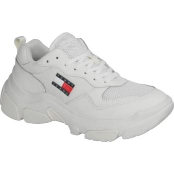 Tommy Hilfiger LEATHER HYBRID CHUNKY SOLE TRAINER Női szabadidőcipő, fehér, méret kép