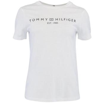 Tommy Hilfiger LOGO CREW NECK Női póló, fehér, méret kép