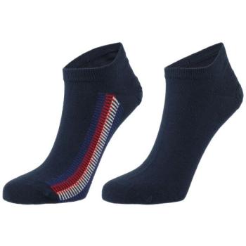 Tommy Hilfiger MEN SNEAKER 2P GLOBAL RIBBON Férfi zokni, sötétkék, méret kép