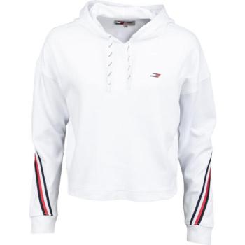 Tommy Hilfiger RELAXED DOUBLE PIQUE HOODIE LS Női pulóver, fehér, méret kép