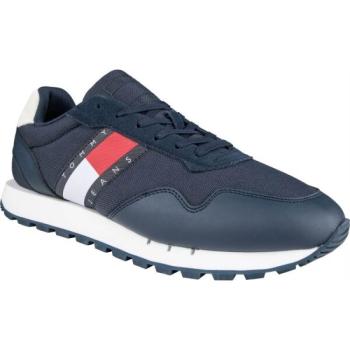 Tommy Hilfiger RETRO LEATHER TJM RUNNER Férfi szabadidőcipő, sötétkék, méret kép