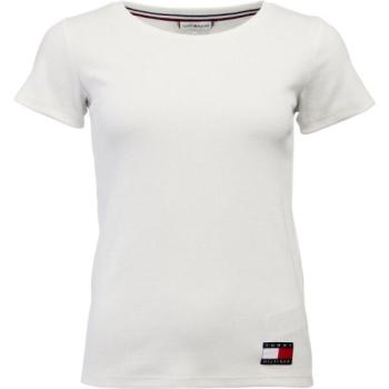 Tommy Hilfiger TOMMY 85 RIB-SS TEE Női póló, szürke, méret kép