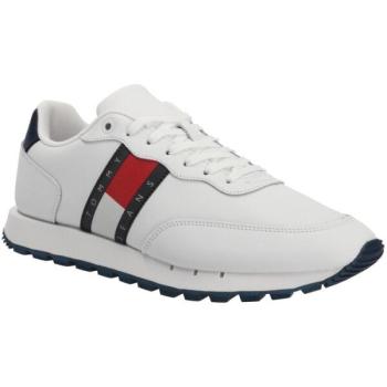 Tommy Hilfiger TOMMY JEANS LEATHER RUNNER ESS Férfi szabadidőcipő, fehér, méret kép