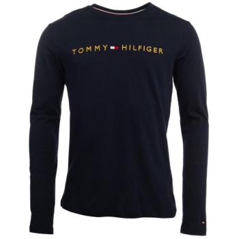 Tommy Hilfiger TOMMY ORIGINAL-CN LS TEE LOGO Férfi felső, sötétkék, méret kép