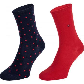 Tommy Hilfiger WOMEN SOCK DOT 2P Női zokni, piros, méret kép