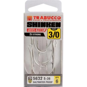 Trabucco Shinken Double Hooks S-36 Ps - 04 6db/csg, kettes horog kép