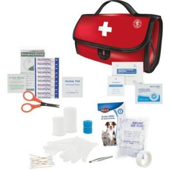 TRIXIE PREMIUM FIRST AID KIT Elsősegélycsomag kutyák és macskák számára, piros, méret kép