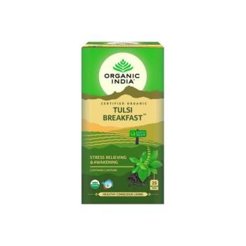 Tulsi BREAKFAST, filteres bio tea, 25 filter - Organic India	 kép