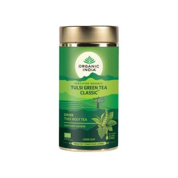 Tulsi GREEN TEA Zöld Tea, szálas bio tea, 100g - Organic India kép