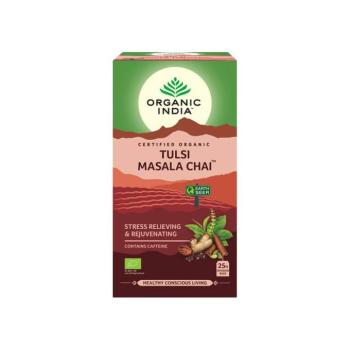 Tulsi MASALA CHAI, filteres bio tea, 25 filter - Organic India	 kép