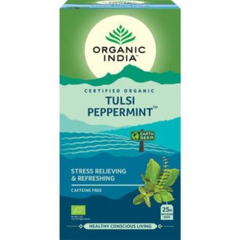 Tulsi PEPPERMINT, filteres bio tea, 25 filter - Organic India	 kép