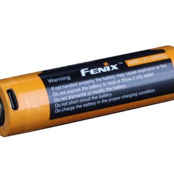 Újratölthető Fenix elem 21700 5000 mAh Li-ion USB-C kép