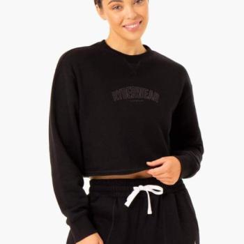 Ultimate Fleece Black női pulóver - Ryderwear kép