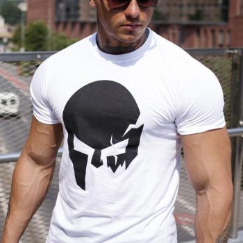 Ultrasoft póló Iron Aesthetics Skull, fehér kép