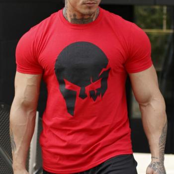 Ultrasoft póló Iron Aesthetics Skull, piros kép