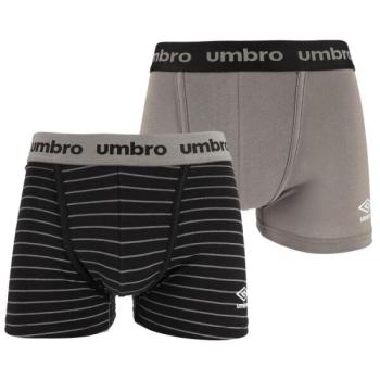 Umbro BOXER SHORT 2 PACK Férfi bokszeralsó, szürke, méret kép