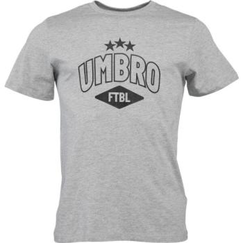 Umbro FW COLLEGIATE GRAPHIC TEE Férfi póló, szürke, méret kép