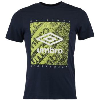 Umbro FW GRAIN GRAPHIC TEE Férfi póló, sötétkék, méret kép