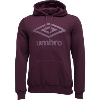 Umbro FW LARGE LOGO HOODY Férfi pulóver, bordó, méret kép