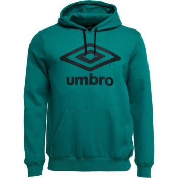 Umbro FW LARGE LOGO HOODY Férfi pulóver, sötétzöld, méret kép