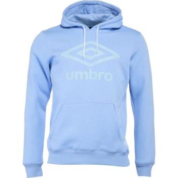 Umbro FW LARGE LOGO HOODY Férfi pulóver, világoskék, méret kép