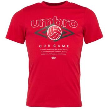 Umbro FW RETRO FOOTVALL GRAPHIC TEE Férfi póló, piros, méret kép