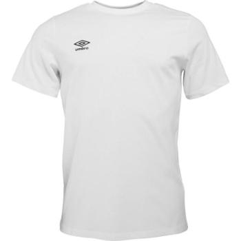 Umbro FW SMALL LOGO TEE Férfi póló, fehér, méret kép