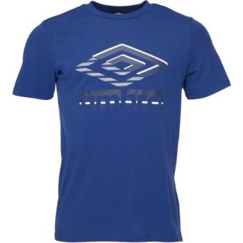 Umbro GLITCH GRAPHIC TEE Férfi póló, kék, méret kép