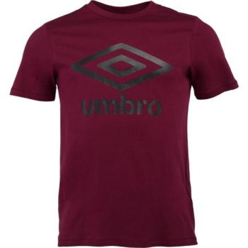 Umbro LARGE COTTON LOGO TEE Férfi póló, bordó, méret kép