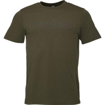 Umbro LINEAR LOGO GRAPHIC TEE Férfi póló, khaki, méret kép