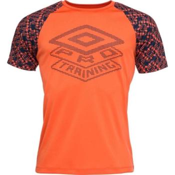 Umbro PRO TRAINING ACTIVE GRAPHIC Férfi edzőpóló, narancssárga, méret kép