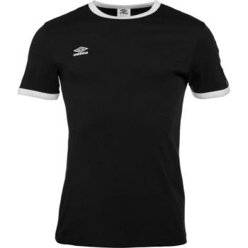 Umbro TAPED RINGER TEE Férfi póló, fekete, méret kép