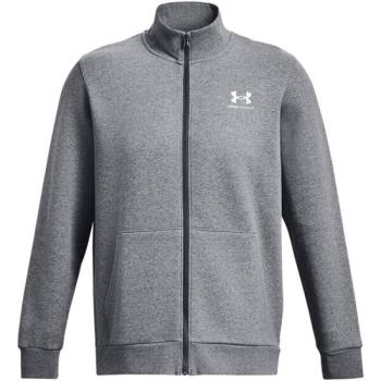 Under Armour ESSENTIAL FLEECE NOVELTY TRACK Férfi pulóver, sötétszürke, méret kép