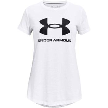 Under Armour LIVE SPORTSTYLE GRAPHIC SS Lány póló, fehér, méret kép