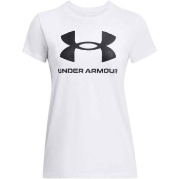 Under Armour LIVE SPORTSTYLE GRAPHIC SS Női póló, fehér, méret kép