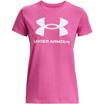 Under Armour LIVE SPORTSTYLE GRAPHIC SS Női póló, rózsaszín, méret kép