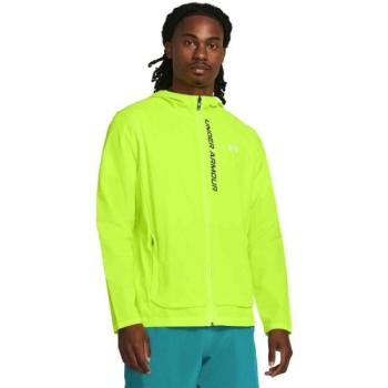 Under Armour OUTRUN THE STORM JACKET Férfi dzseki, fényvisszaverő neon, méret kép