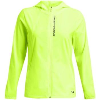 Under Armour OUTRUN THE STORM Női kabát futáshoz, fényvisszaverő neon, méret kép