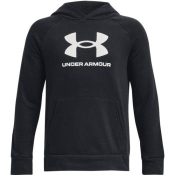 Under Armour RIVAL FLEECE BL HOODIE Fiú pulóver, fekete, méret kép