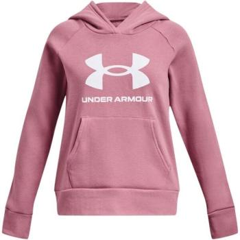 Under Armour RIVAL FLEECE BL HOODIE  Lány pulóver, rózsaszín, méret kép