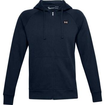 Under Armour RIVAL FLEECE FZ HOODIE Férfi pulóver, sötétkék, méret kép