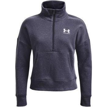 Under Armour RIVAL FLEECE HZ Női fleece pulóver, sötétkék, méret kép