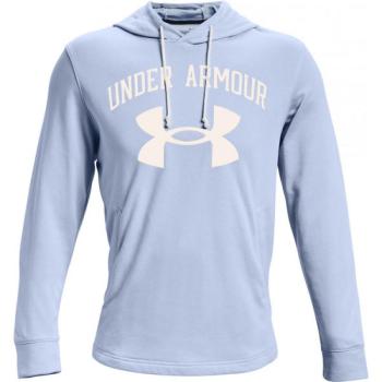 Under Armour RIVAL TERRY BIG LOGO HD Férfi pulóver, világoskék, méret kép