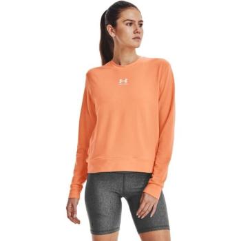 Under Armour RIVAL TERRY CREW Női pulóver, narancssárga, méret kép