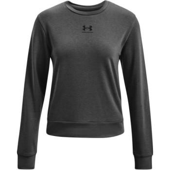 Under Armour RIVAL TERRY CREW Női pulóver, sötétszürke, méret kép